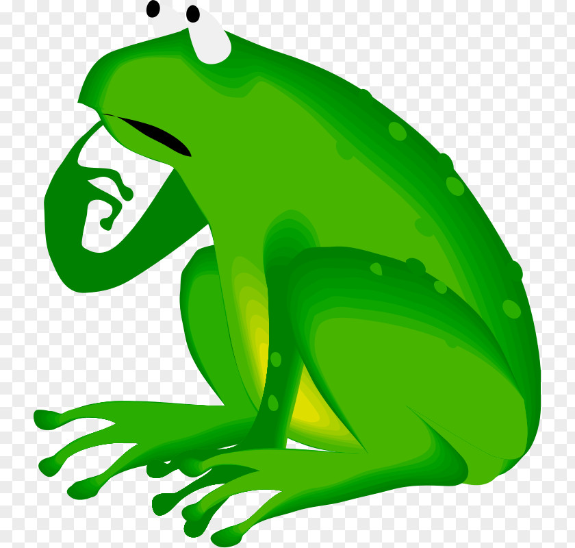 Cartoon Lily Pads Frog Amphibian Reptile Lithobates Clamitans Clip Art PNG