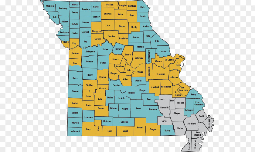 Map Cole County, Missouri Carroll Wayne Clay Pettis PNG