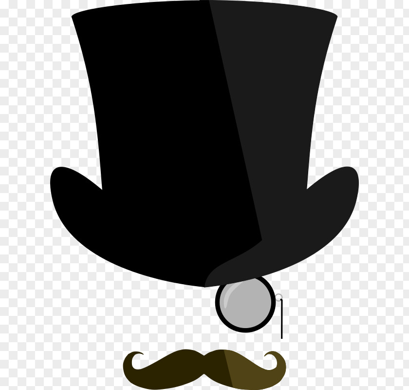 Mustache Top Hat Monocle Moustache Clip Art PNG