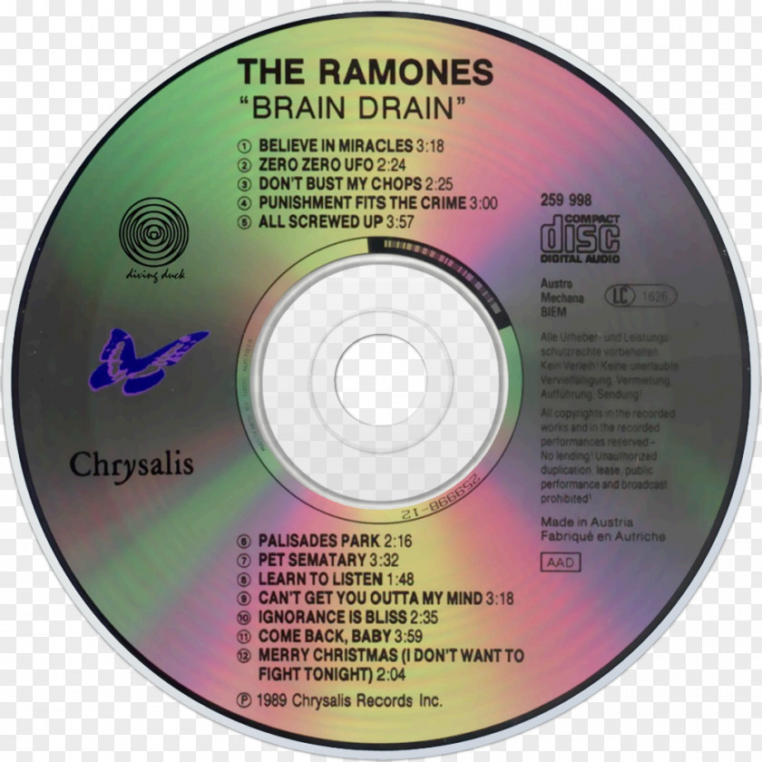 Ramones Compact Disc Brand PNG