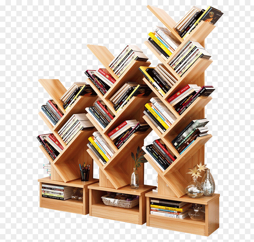Table Bookcase Shelf Furniture Oak PNG