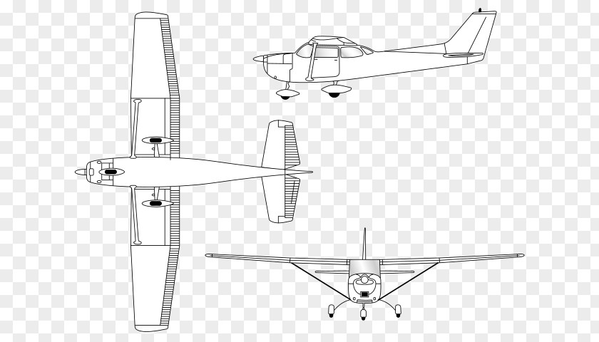 Airplane Cessna 172 Fixed-wing Aircraft Glider 170 PNG