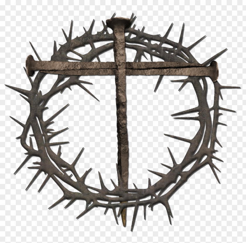 Crown Of Thorns Christian Cross Symbolism Clip Art PNG