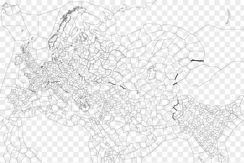 Line Art Point Map PNG