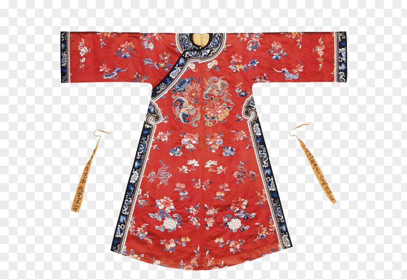 Qing Dynasty Red Dress China Robe Victoria And Albert Museum Clothing PNG