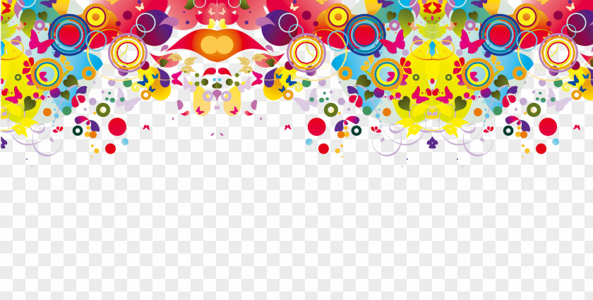 Colorful Border Illustration PNG