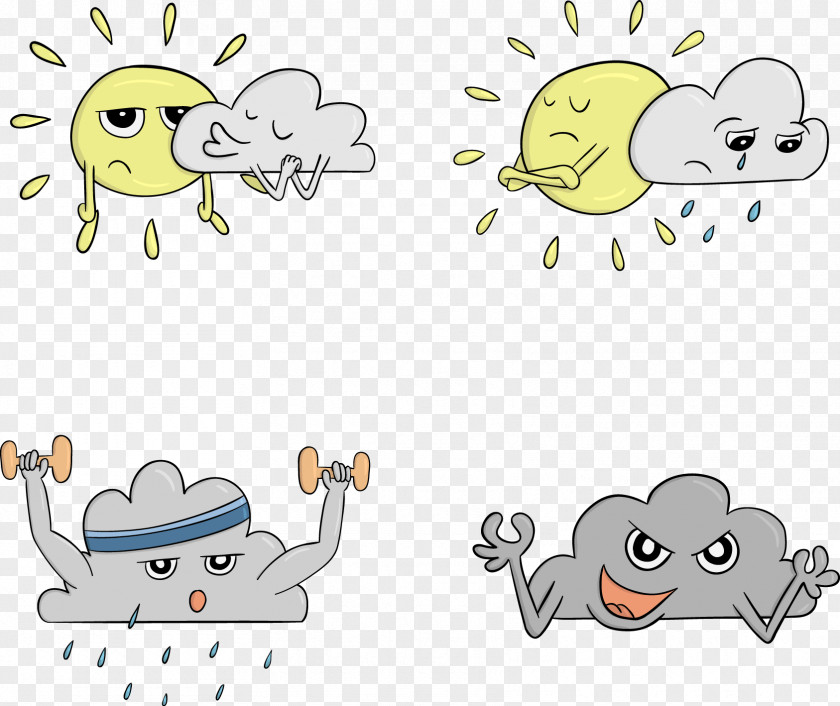 Interesting Expression Vector Weather Icon PNG