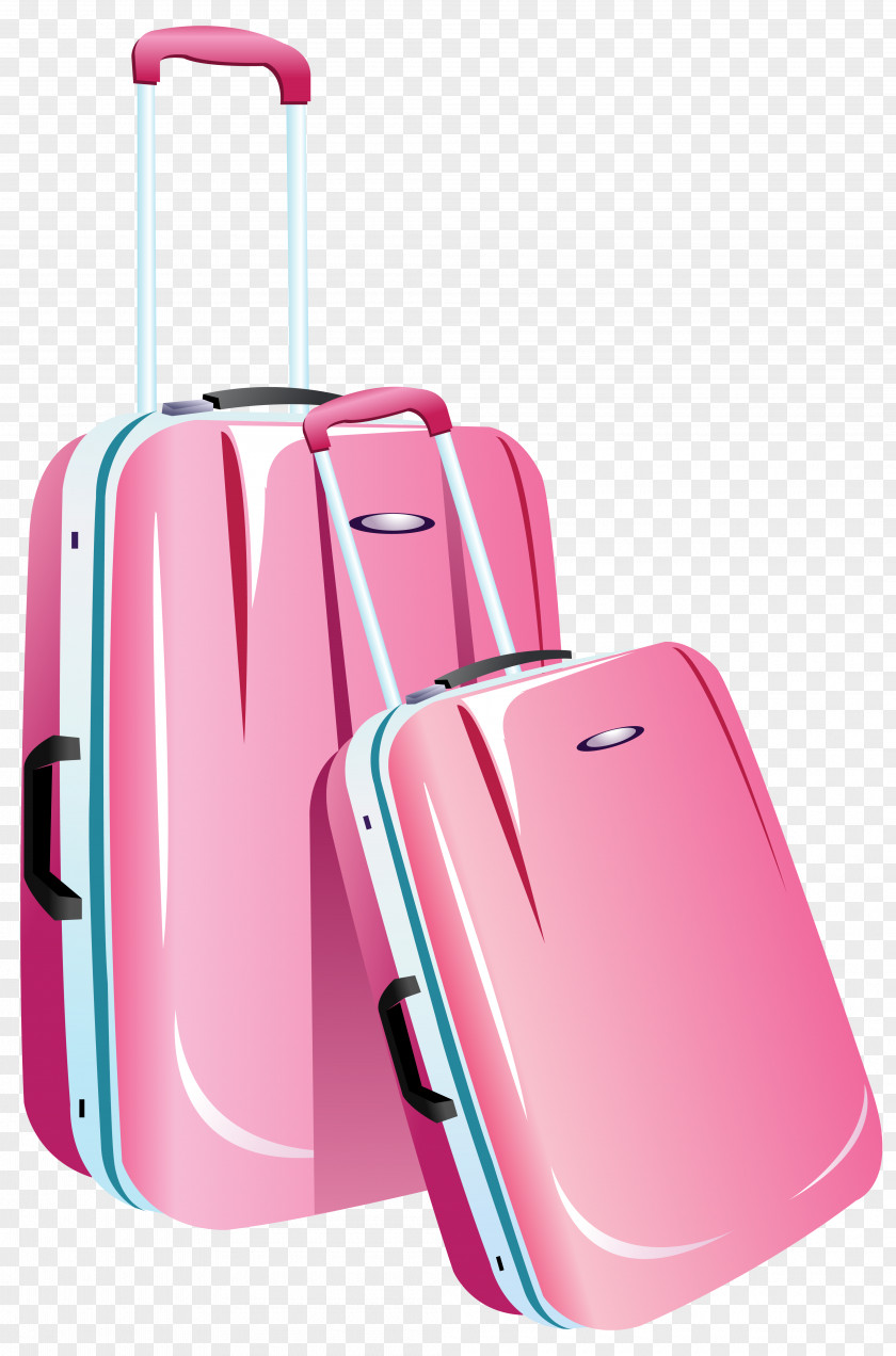 Pink Travel Bags Clipart Image Hand Luggage Bag Brand PNG