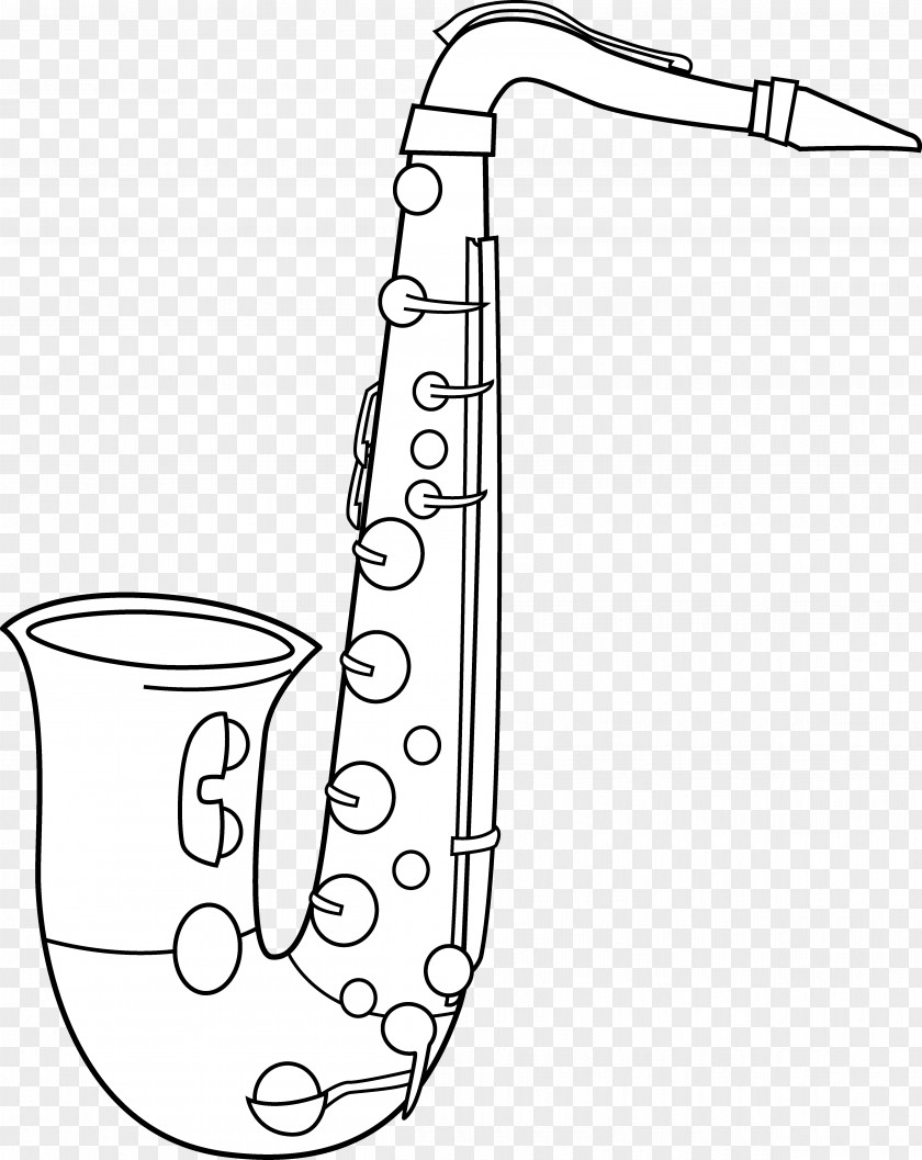 Saxophone Alto Black And White Tenor Clip Art PNG