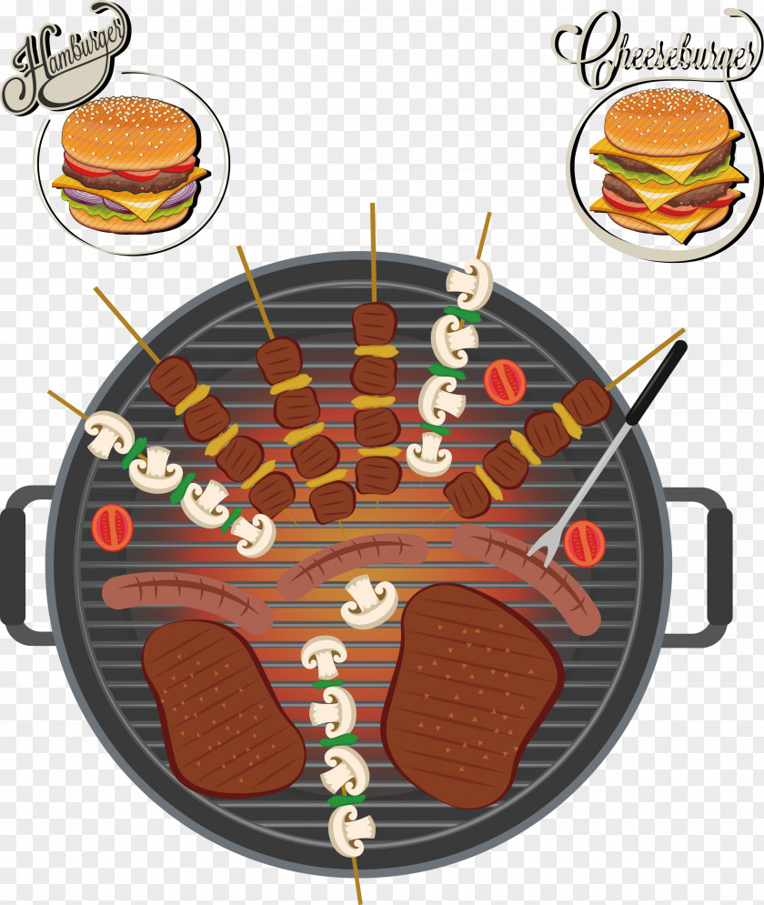 The Food On Barbecue Pits Shashlik Kebab PNG