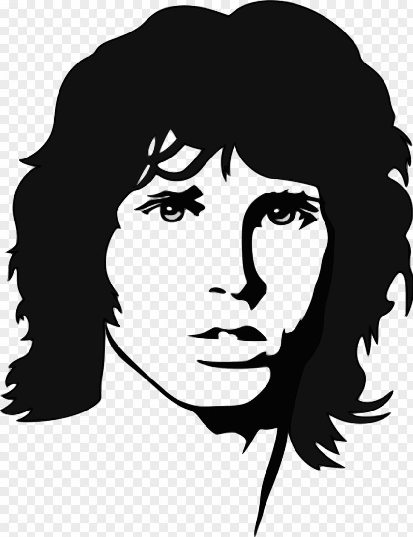 Black And White Guns N Roses Logo Jim Morrison Psychedelic Rock The Doors Image Musician PNG