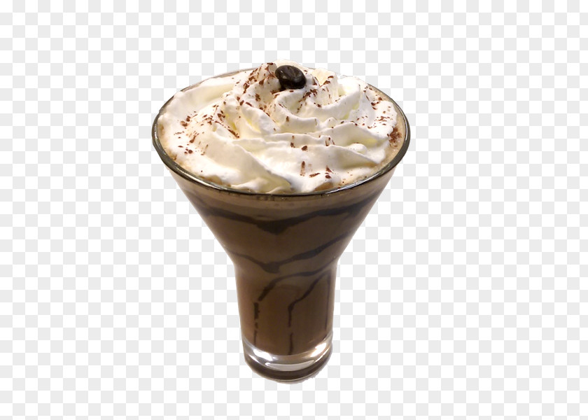 Caffè Mocha Sundae Affogato Iced Coffee Milkshake PNG