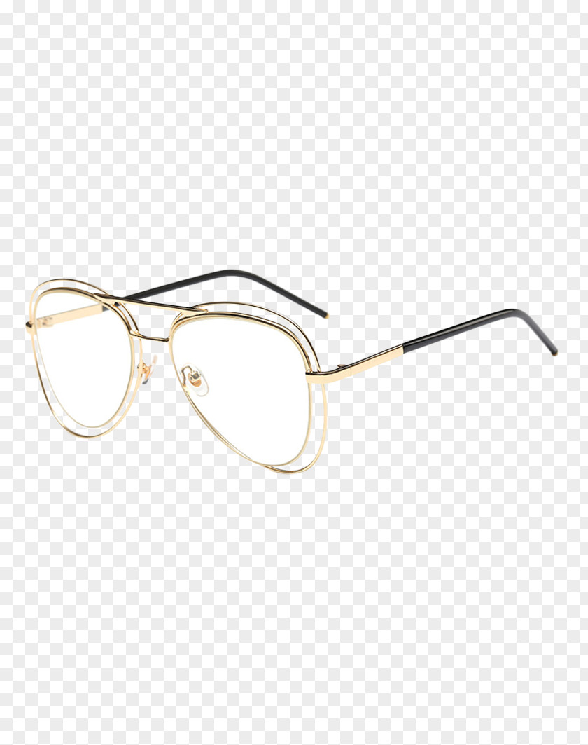 Irregular Frame Goggles Aviator Sunglasses PNG
