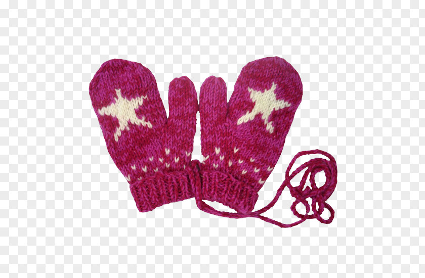 Purple Star Halter Wool Gloves Glove Knitting Angora PNG