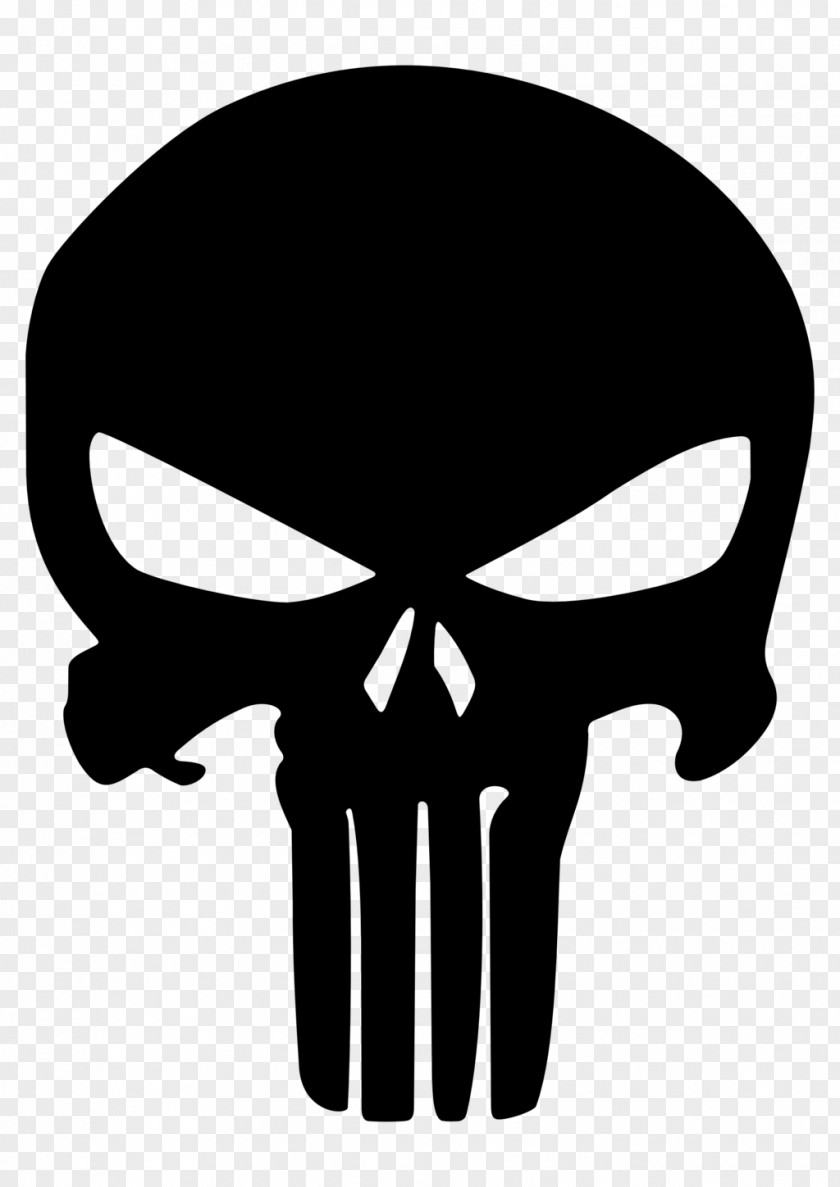 Skulls Punisher Stencil Clip Art PNG