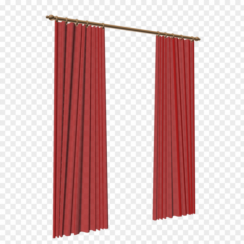 Red Curtains Window Treatment Curtain Interior Design Services Room PNG