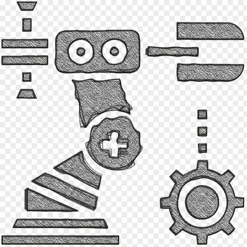 Robotics Engineering Icon Robot Assembly PNG