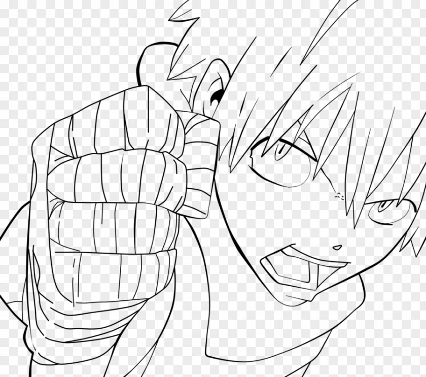 Soul Eater Line Art Black Star Evans Drawing PNG