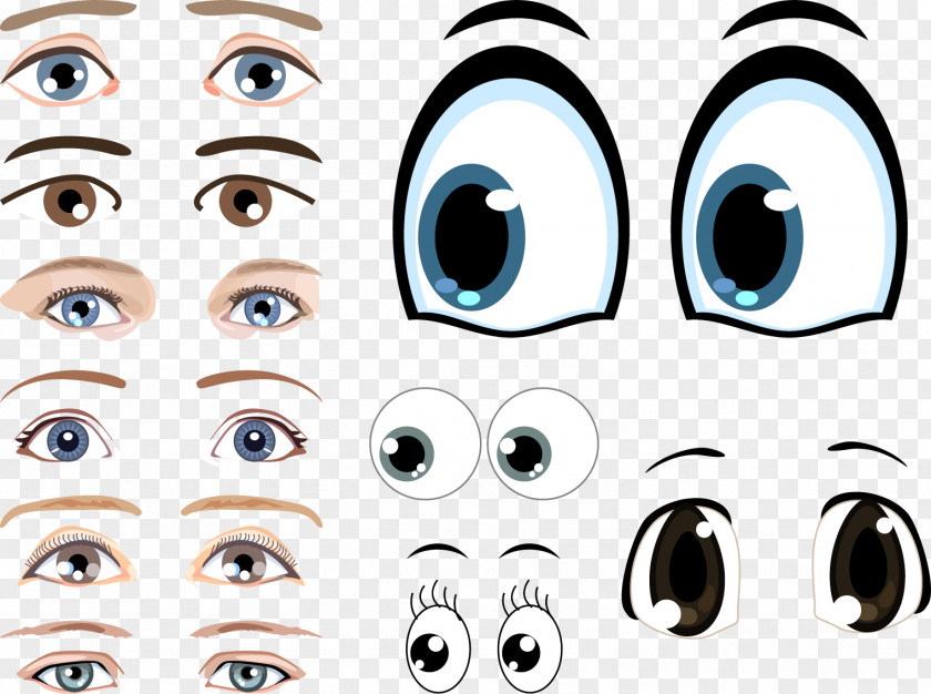 Cartoon Eyes Eye Facial Expression Clip Art PNG