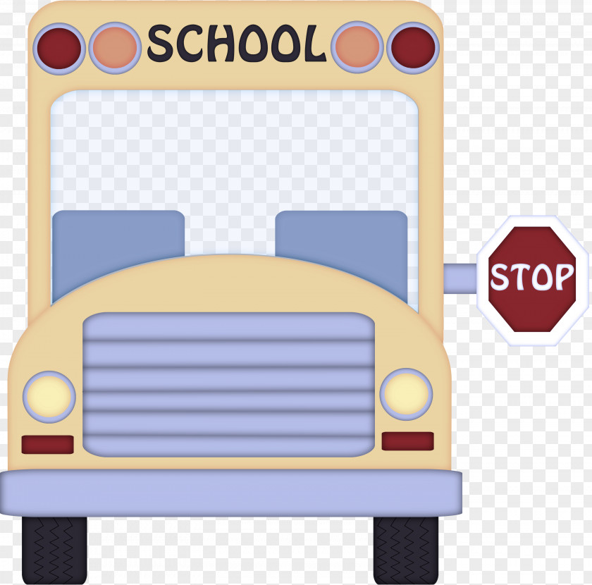 Furniture Vehicle School Bus PNG