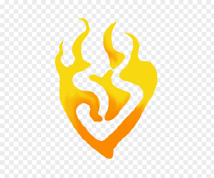 Heart Flame Yang Xiao Long Symbol Desktop Wallpaper Cosplay PNG