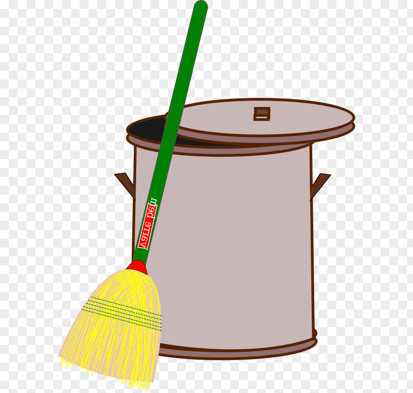 Recycle Bins Cartoon Rubbish & Waste Paper Baskets Broom Cleaning Clip Art PNG