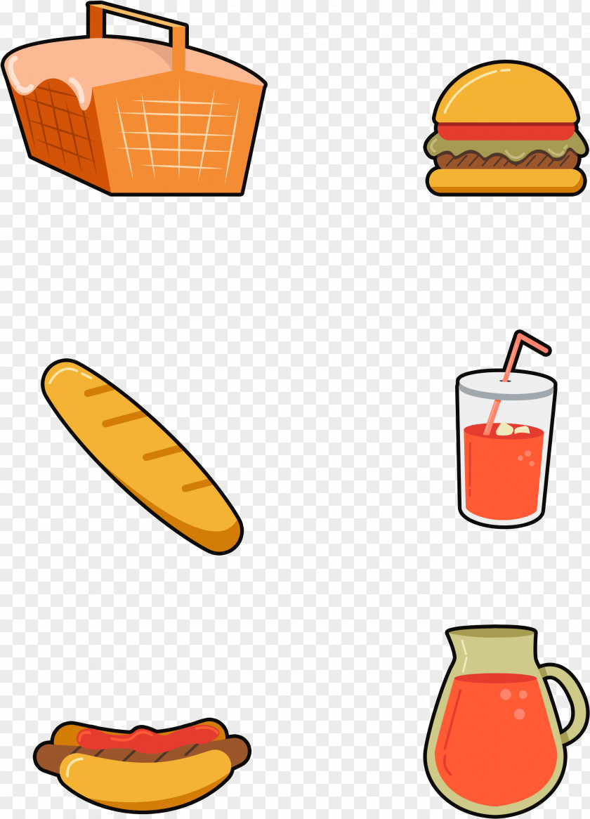 Side Dish Orange French Fries PNG