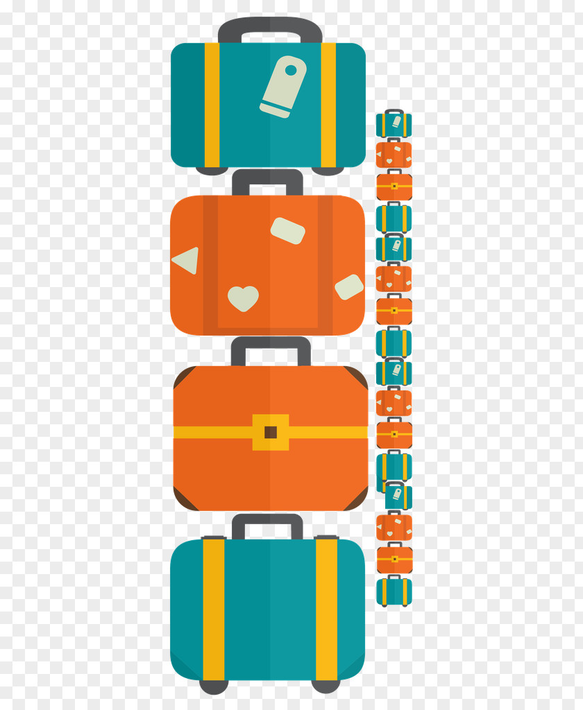 Suitcase Travel Image Vector Graphics Illustration PNG