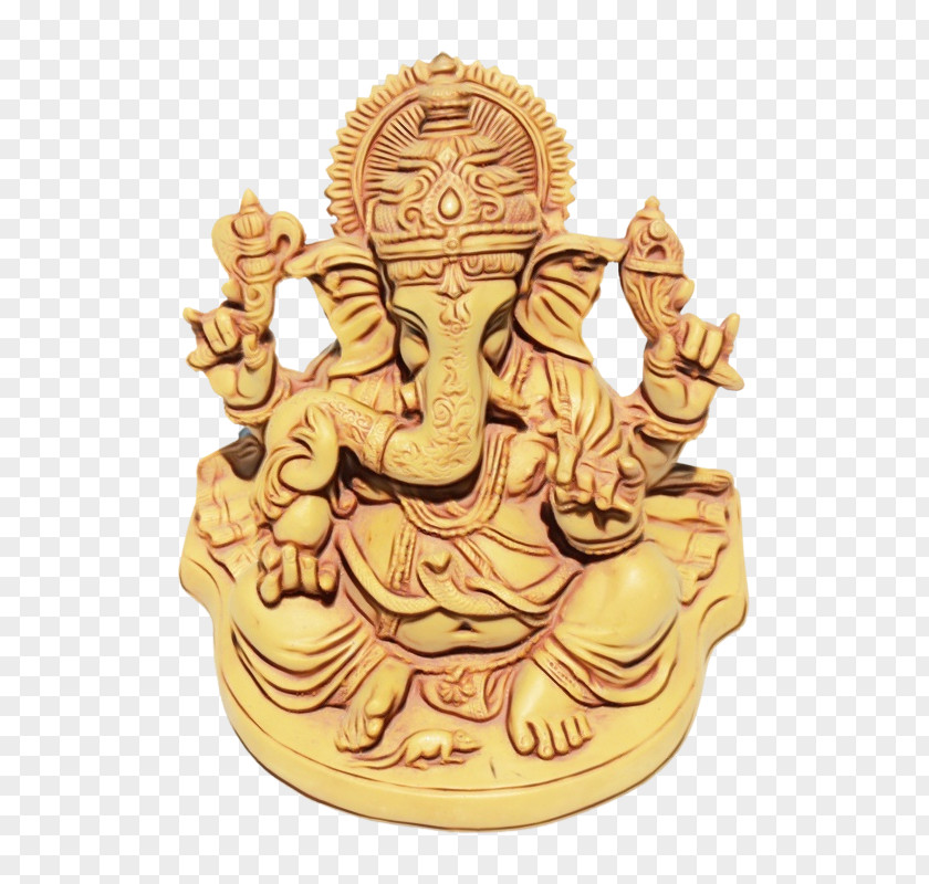 Artifact M Statue Gold Carving PNG