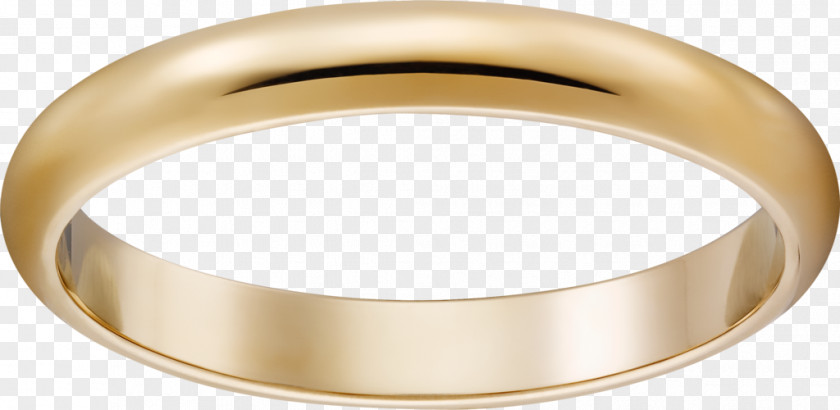 Gold Ring Wedding Cartier Diamond PNG