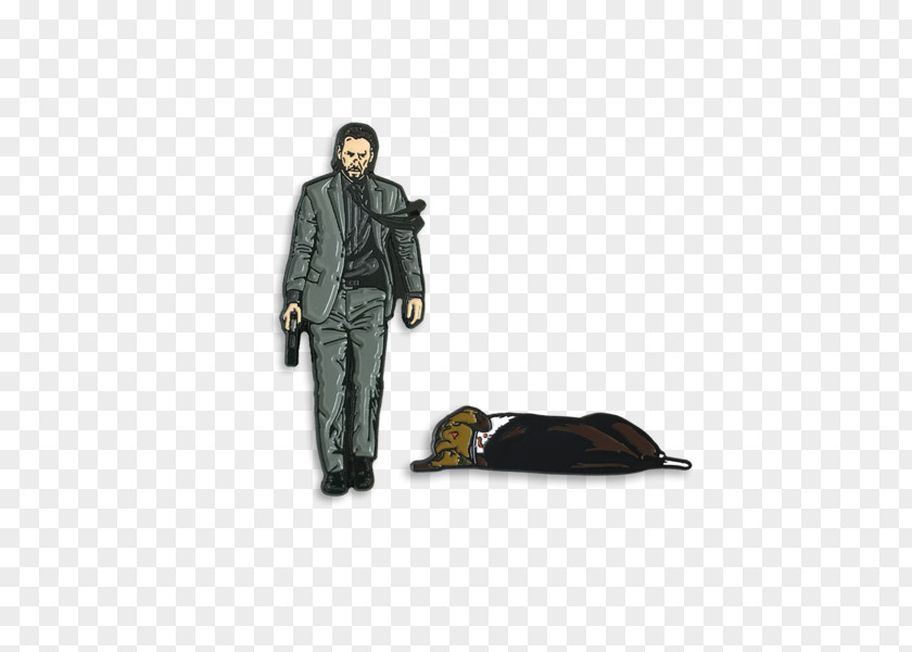 John Wick Lapel Pin Figurine PNG