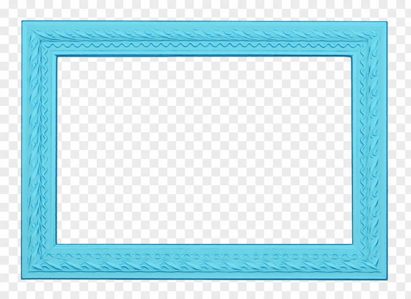 Rectangle Picture Frame Background Blue PNG