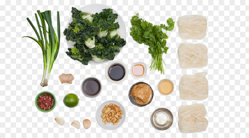 Vegetable Leaf Pad Thai Vegetarian Cuisine Peanut Sauce PNG