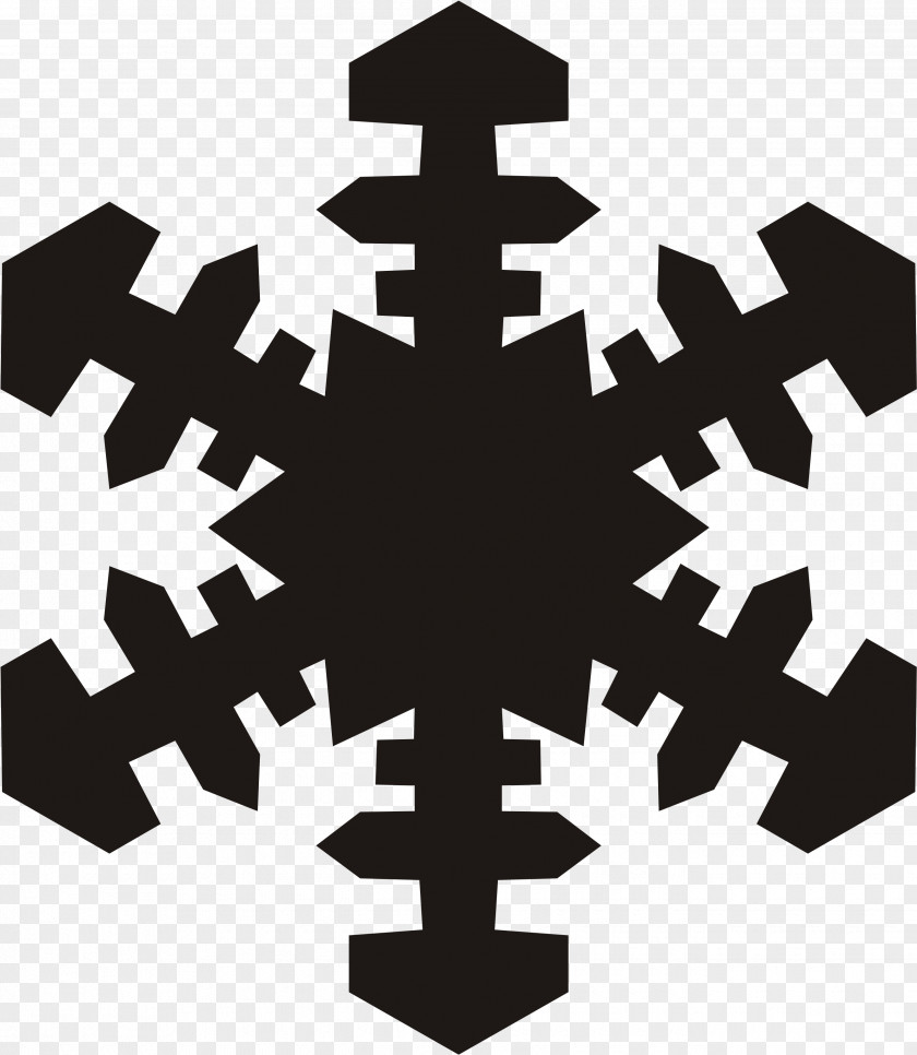 Cross Symbol Snowflake Silhouette PNG