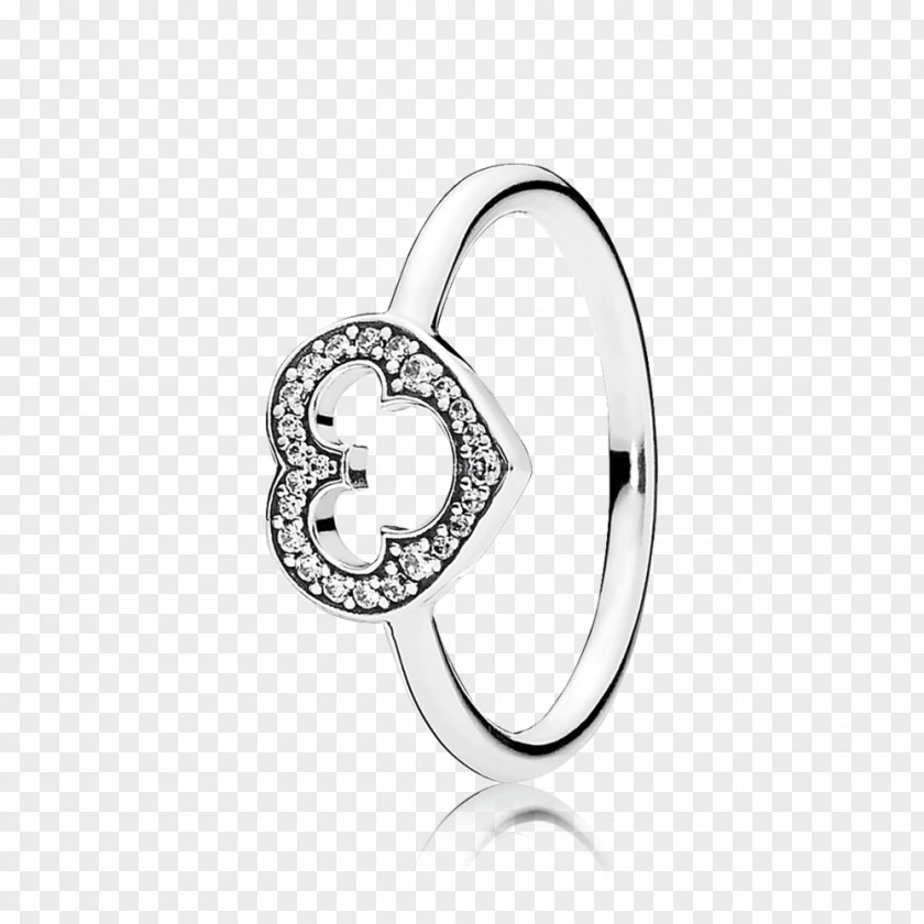 Hand Painted Coffee Mickey Mouse Pandora Minnie Ring Cubic Zirconia PNG