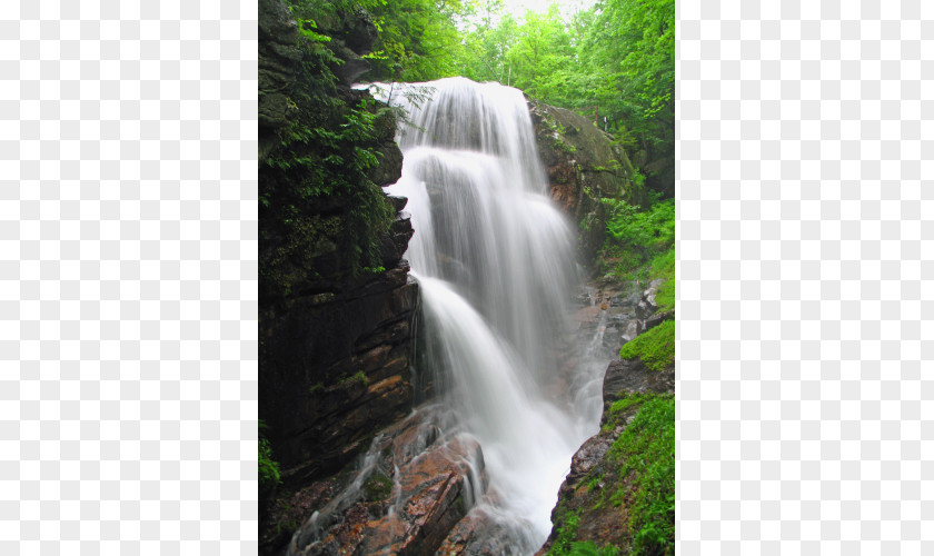 Mountain Waterfalls Franconia Notch Waterfall Mount Liberty Cannon Boulder Caves PNG