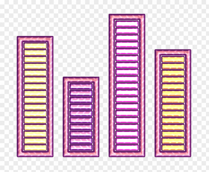 Rectangle Magenta Bar Icon Chart Financial PNG