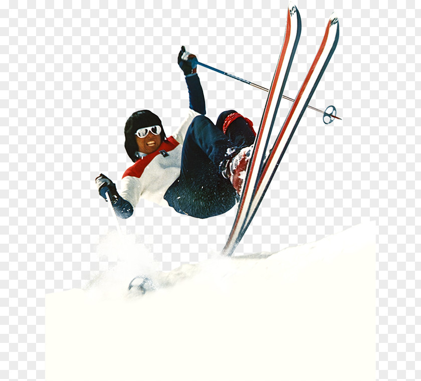 Travis Scott Freestyle Skiing Ski Poles 1970s Poster PNG