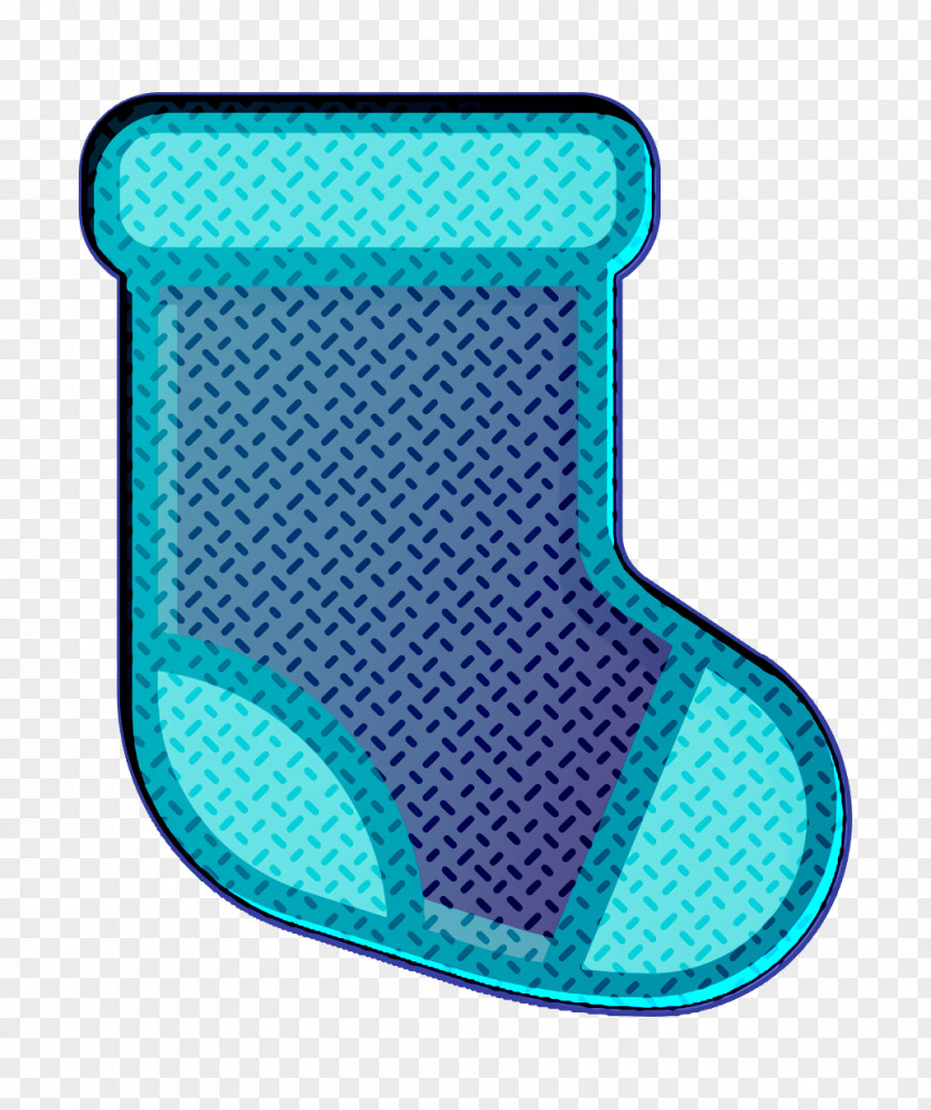 Turquoise Aqua Christmas Icon Socks Xmas PNG