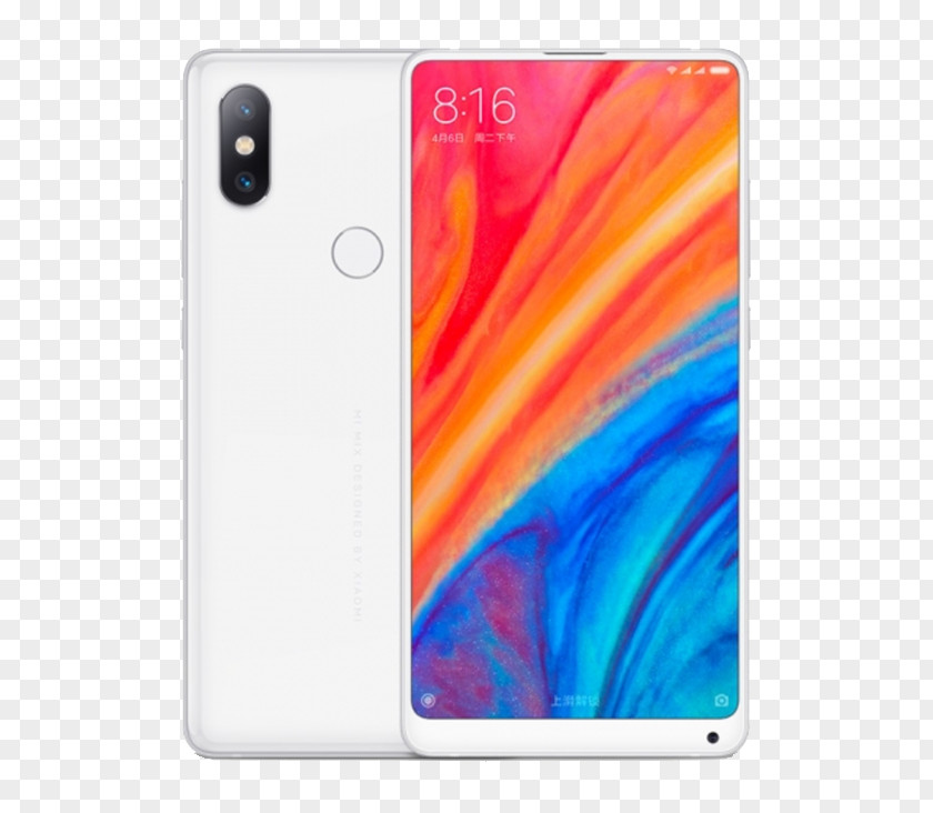 WhiteSmartphone Xiaomi Mi Mix 2S Smartphone (Unlocked, 6GB RAM, 64GB, White) 6GB/128GB Dual SIM PNG