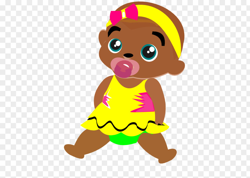 Infant African American Clip Art PNG