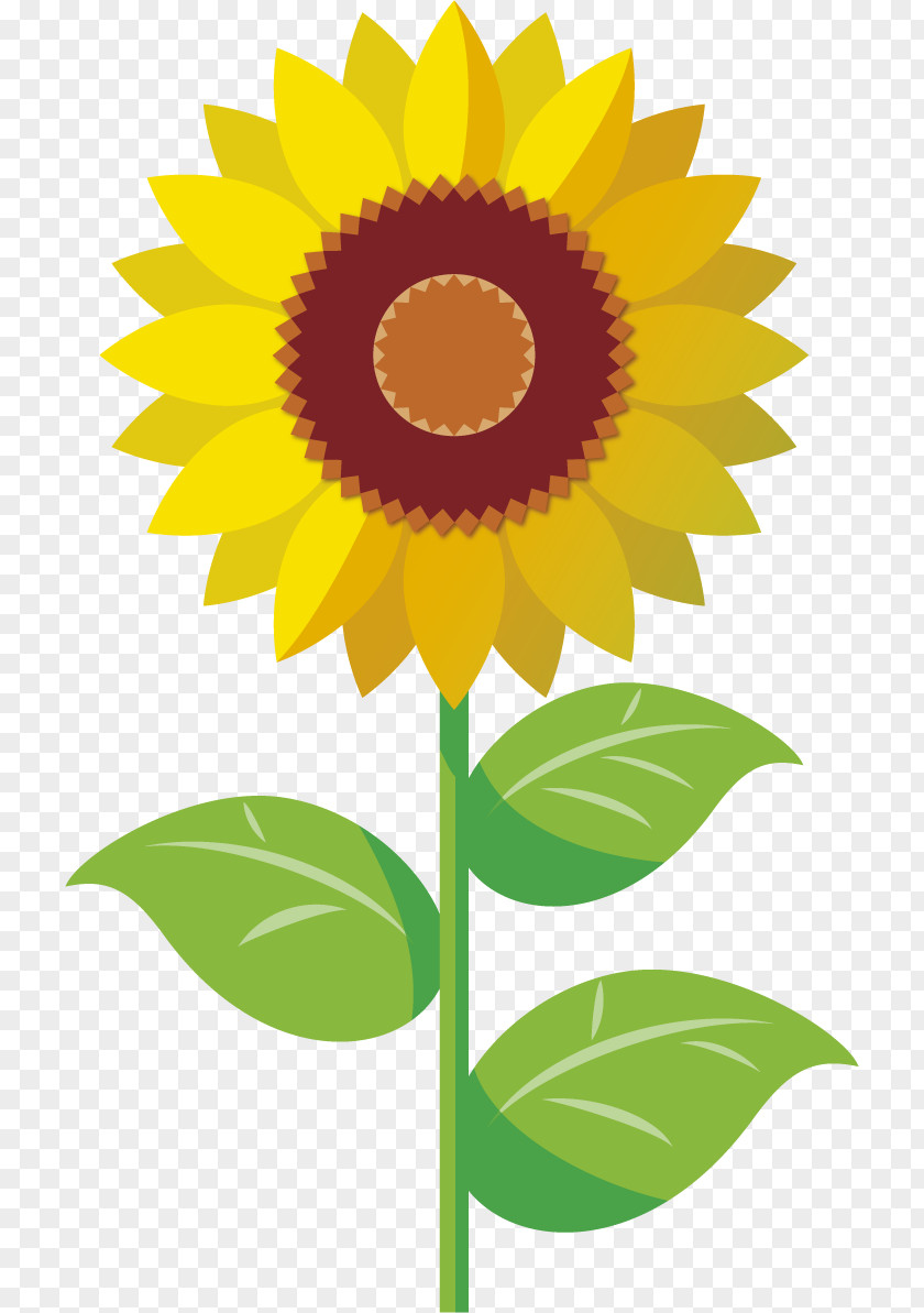 Sunflower Yellow Sunflowers Cartoon Hand-painted Flowers Personal Organizer Download Planning Printing PNG