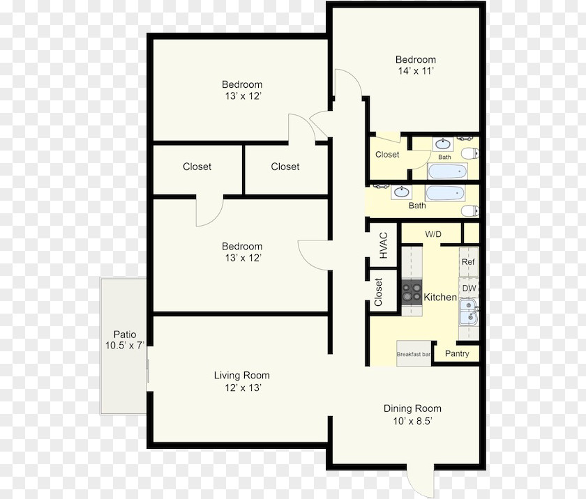 Apartment Floor Plan Woodbrook Apartments Drive PNG