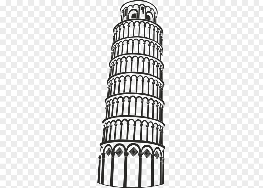 Eiffel Tower Leaning Of Pisa Drawing Monument PNG