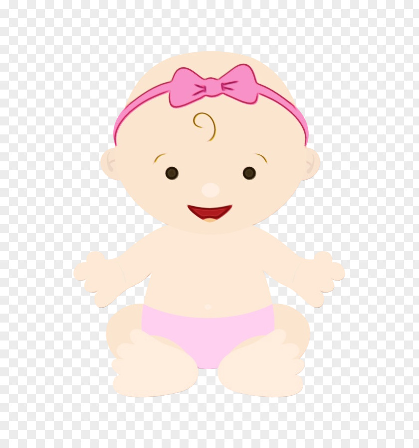 Sticker Fictional Character Cartoon Pink Cheek Clip Art Animation PNG