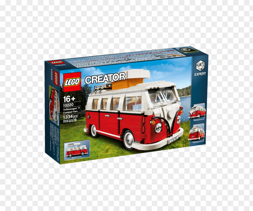 Volkswagen Type 2 Beetle LEGO 10220 Creator T1 Camper Van PNG