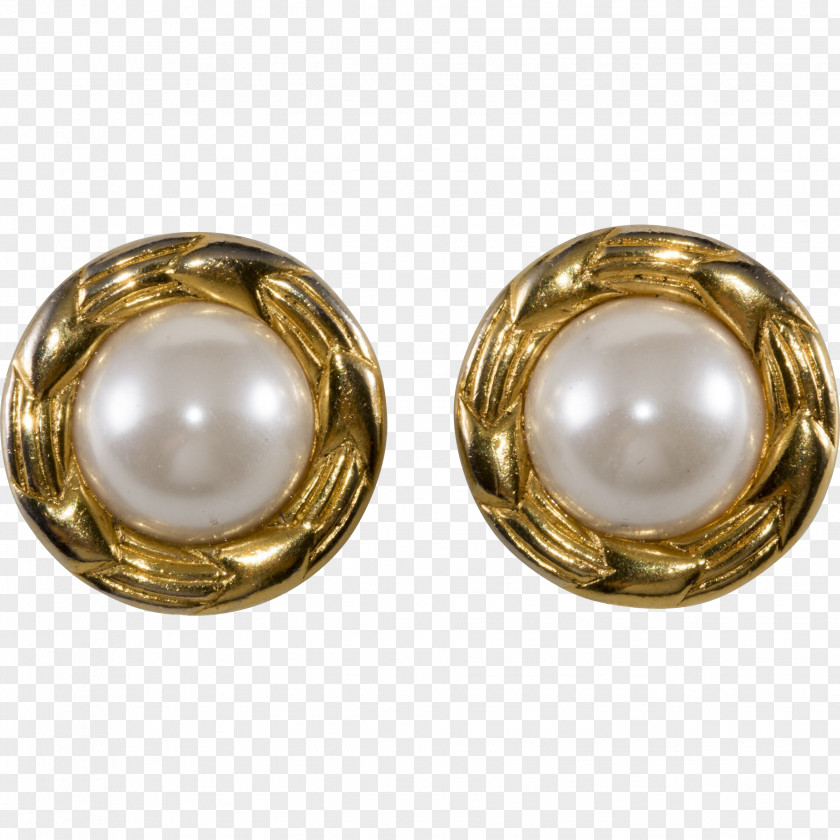 Chanel Imitation Pearl Earring Jewellery PNG