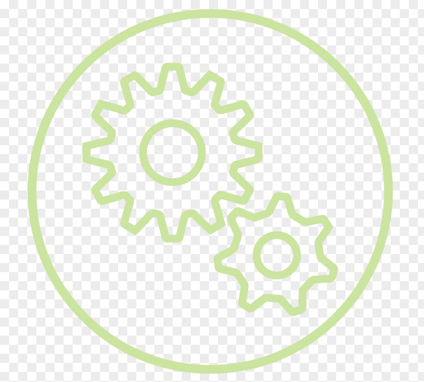 DECORATIVE GREEN Gear PNG