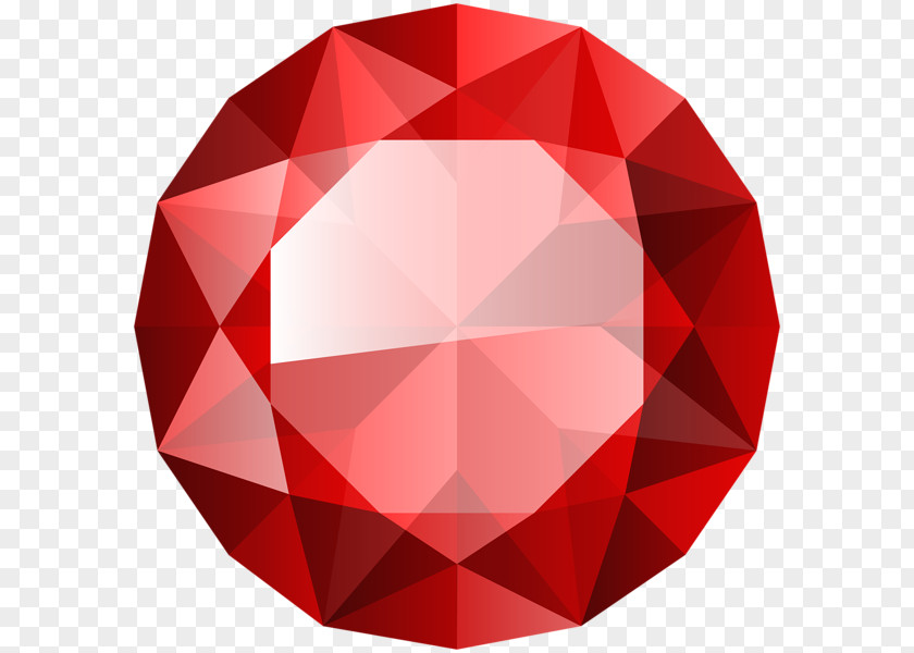 Diamond Red Color Gemstone PNG