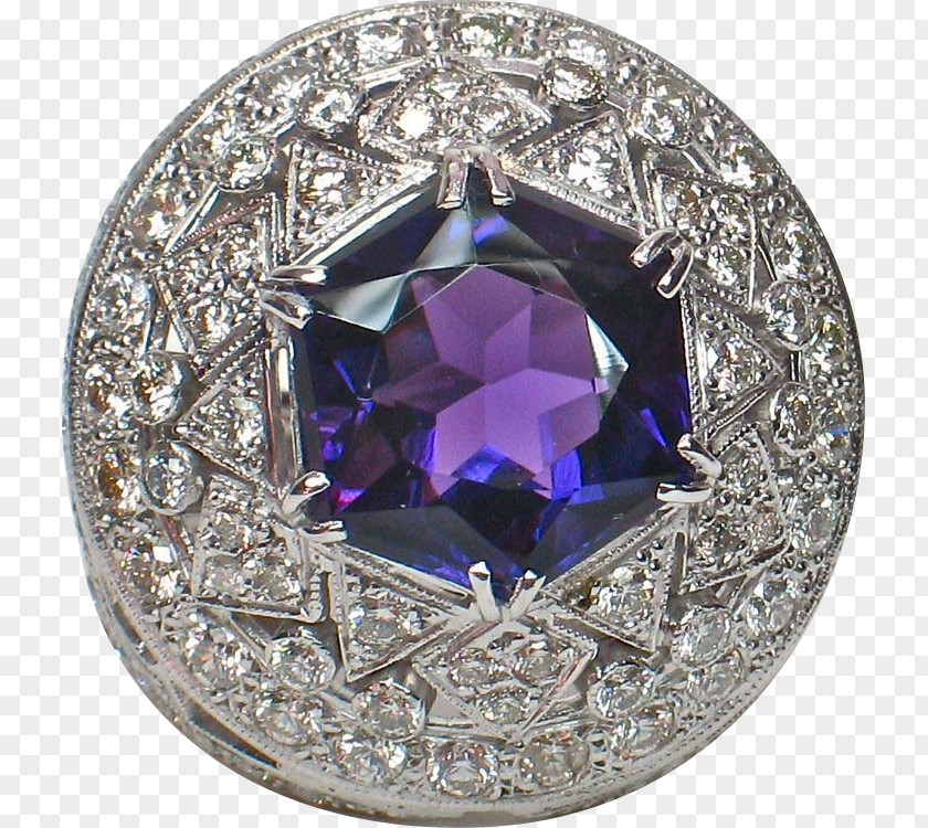 Purple Amethyst Sapphire Crystal Diamond PNG